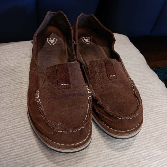 Ariat Women's Cruiser Brown Floral Embossed Brown Size 9.5 B - Picture 2 of 6